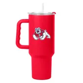 Logo Brands Fresno State 40Oz Flipside Powder Coat Tumbler 140-S40ptc-34 Fresno State Bulldogs