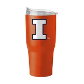 Logo Brands Illinois 30Oz Flipside Powder Coat Tumbler 151-S30pt-34 Illinois Fighting Illini