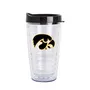 Logo Brands Iowa 16Oz Flipside Dbl Wall Clear Tumbler 155-Pd16ct-34 Iowa Hawkeyes