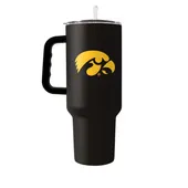 Logo Brands Iowa 40Oz Flipside Powder Coat Tumbler 155-S40pt-34 Iowa Hawkeyes
