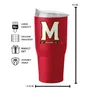 Logo Brands Maryland 30Oz Flipside Powder Coat Tumbler 167-S30pt-34 Maryland Terrapins