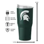 Logo Brands Michigan State 30Oz Flipside Powder Coat Tumbler 172-S30pt-34 Michigan State Spartans