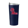 Logo Brands Mississippi 20Oz Flipside Powder Coat Tumbler 176-S20pt-34 Mississippi Rebels