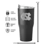 Logo Brands North Carolina Etch 30Oz Black Powdercoat Tumbler 185-S30pt-Blk-9 North Carolina Tar Hee