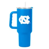 Logo Brands North Carolina 40Oz Flipside Powder Coat Tumbler 185-S40ptc-34 North Carolina Tar Heels