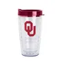 Logo Brands Oklahoma 16Oz Flipside Dbl Wall Clear Tumbler 192-Pd16ct-34 Oklahoma Sooners