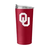 Logo Brands Oklahoma 20Oz Flipside Powder Coat Tumbler 192-S20pt-34 Oklahoma Sooners