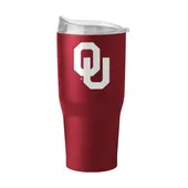 Logo Brands Oklahoma 30Oz Flipside Powder Coat Tumbler 192-S30pt-34 Oklahoma Sooners