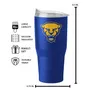 Logo Brands Pittsburgh 30Oz Flipside Powder Coat Tumbler 198-S30pt-34 Pittsburgh Panthers