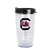 Logo Brands South Carolina 16Oz Flipside Dbl Wall Clear Tumbler 208-Pd16ct-34 South Carolina Gamecoc