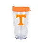 Logo Brands Tennessee 16Oz Flipside Dbl Wall Clear Tumbler 217-Pd16ct-34 Tennessee Volunteers