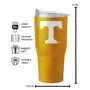 Logo Brands Tennessee 30Oz Flipside Powder Coat Tumbler 217-S30pt-34 Tennessee Volunteers