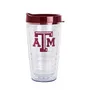 Logo Brands Texas A&M 16Oz Flipside Dbl Wall Clear Tumbler 219-Pd16ct-34 Texas A&M Aggies