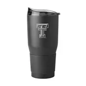 Logo Brands Texas Tech 30Oz Etch Powder Coat Tumbler 220-S30pt-Blk-9 Texas Tech Red Raiders