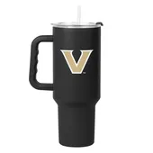 Logo Brands Vanderbilt 40Oz Flipside Powder Coat Tumbler 232-S40pt-34 Vanderbilt Commodores