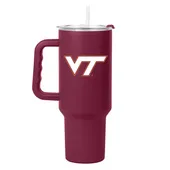 Logo Brands Virginia Tech 40Oz Flipside Powder Coat Tumbler 235-S40ptc-34 Virginia Tech Hokies
