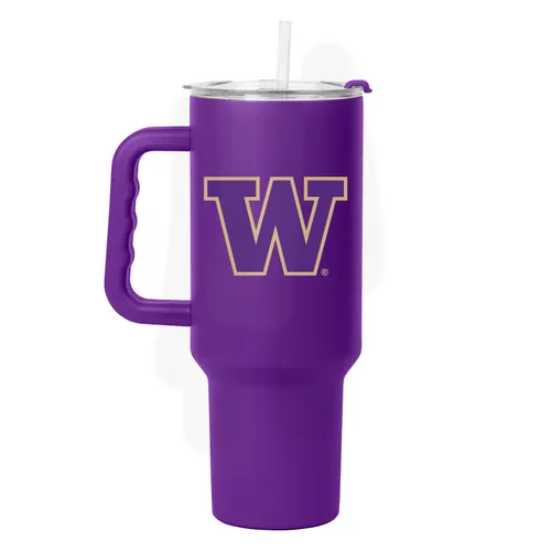 Logo Brands Washington 40Oz Flipside Powder Coat Tumbler 237-S40ptc-34 Washington Huskies