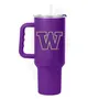 Logo Brands Washington 40Oz Flipside Powder Coat Tumbler 237-S40ptc-34 Washington Huskies