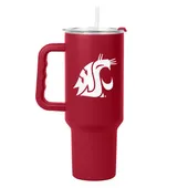 Logo Brands Washington State 40Oz Flipside Powder Coat Tumbler 238-S40ptc-34 Washington State Cougar