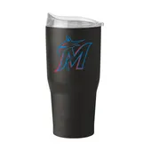 Logo Brands Miami Marlins 30Oz Flipside Powder Coat Tumbler 512-S30pt-34 Miami Marlins