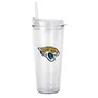 Logo Brands Jacksonville Jaguars 22Oz Flipside Dbl Wall Clear Tumbler 615-Pd22ct-34 Jacksonville Jag