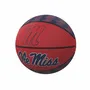 Logo Brands Ole Miss Repeating Logo Mini-Size Rubber Basketball 176-91Mr-1 Mississippi Rebels