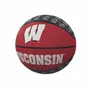 Logo Brands Wisconsin Repeating Logo Mini-Size Rubber Basketball 244-91Mr-1 Wisconsin Badgers