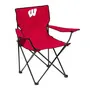 Logo Brands Wisconsin Quad Chair 244-13Q Wisconsin Badgers
