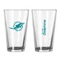 Logo Brands Miami Dolphins 16Oz Gameday Pint Glass 617-G16p-1 Miami Dolphins