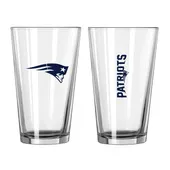 Logo Brands New England Patriots 16Oz Gameday Pint Glass 619-G16p-1 New England Patriots