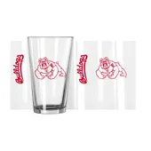 Logo Brands Fresno State 16Oz Gameday Pint Glass 140-G16p-1 Fresno State Bulldogs