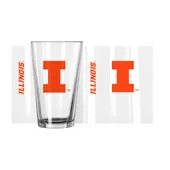 Logo Brands Illinois 16Oz Gameday Pint Glass 151-G16p-1 Illinois Fighting Illini