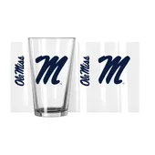 Logo Brands Ole Miss 16Oz Gameday Pint Glass 176-G16p-1 Mississippi Rebels