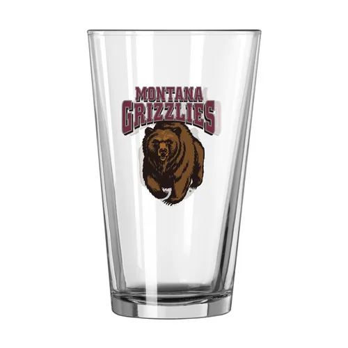 Logo Brands Montana 16Oz Gameday Pint Glass 179-G16p-1 Montana Grizzlies