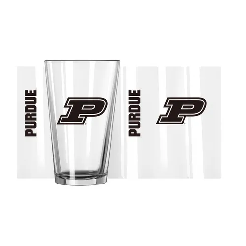 Logo Brands Purdue 16Oz Gameday Pint Glass 201-G16p-1 Purdue Boilermakers