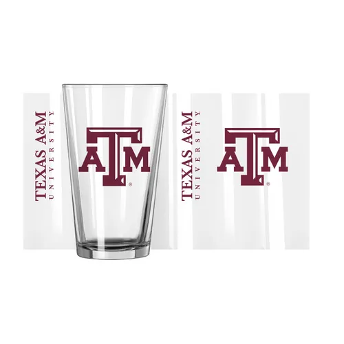 Logo Brands Texas A&M 16Oz Gameday Pint Glass 219-G16p-1 Texas A&M Aggies
