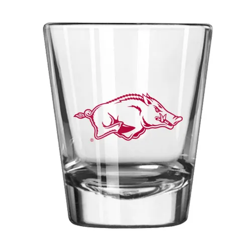 Logo Brands Arkansas 2Oz Gameday Shot Glass 108-G2s-1 Arkansas Razorbacks