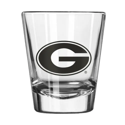 Logo Brands Georgia 2Oz Gameday Shot Glass 142-G2s-1 Georgia Bulldogs