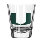 Logo Brands Miami 2Oz Gameday Shot Glass 169-G2s-1 Miami Hurricanes