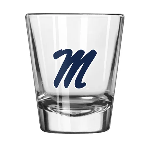 Logo Brands Ole Miss 2Oz Gameday Shot Glass 176-G2s-1 Mississippi Rebels