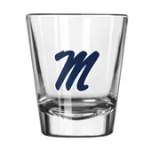 Logo Brands Ole Miss 2Oz Gameday Shot Glass 176-G2s-1 Mississippi Rebels