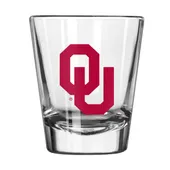 Logo Brands Oklahoma 2Oz Gameday Shot Glass 192-G2s-1 Oklahoma Sooners