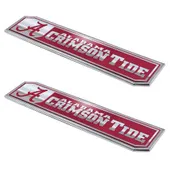 Fan Mats University Of Alabama Embossed Truck Emblem 2-Pk 102-F130.2 Alabama Crimson Tide