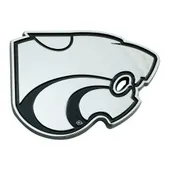 Fan Mats Kansas State University Chrome Emblem 158-F600 Kansas State Wildcats