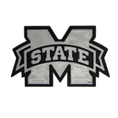 Fan Mats Mississippi State University Molded Chrome Emblem 177-F609 Mississippi State Bulldogs