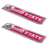 Fan Mats Ohio State University Embossed Truck Emblem 2-Pk 191-F130.2 Ohio State Buckeyes