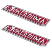 Fan Mats University Of Oklahoma Embossed Truck Emblem 2-Pk 192-F130.2 Oklahoma Sooners