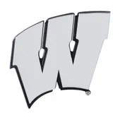 Fan Mats University Of Wisconsin Chrome Emblem 244-F600 Wisconsin Badgers