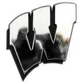 Fan Mats University Of Wisconsin Molded Chrome Emblem 244-F609 Wisconsin Badgers