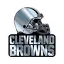 Fan Mats NFL - Cleveland Browns Molded Chrome Emblem 608-F609 Cleveland Browns